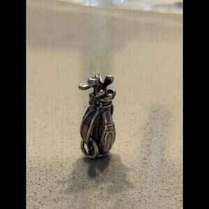 Retired & RARE James Avery 3D Golf Bag Charm